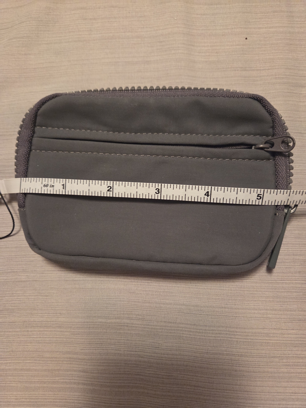 Iris and Rainbow Wallet Wristlet Compact Travel Pouch - Gray